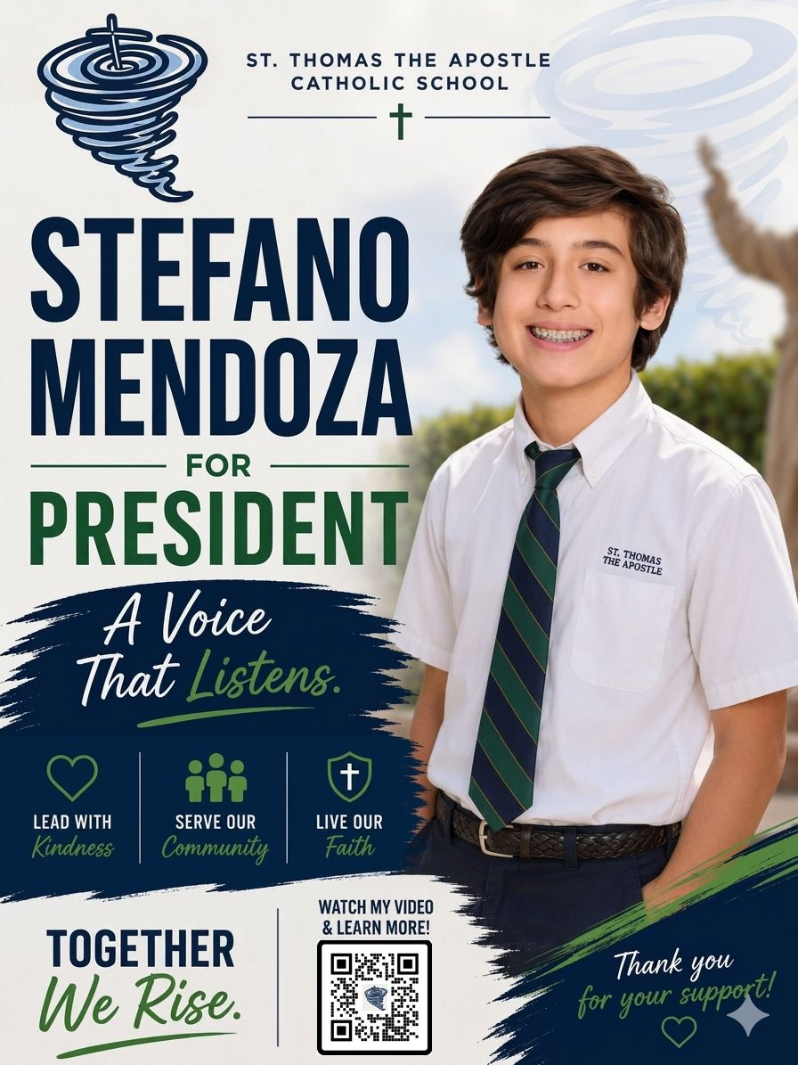 Stefano Mendoza for President — official poster